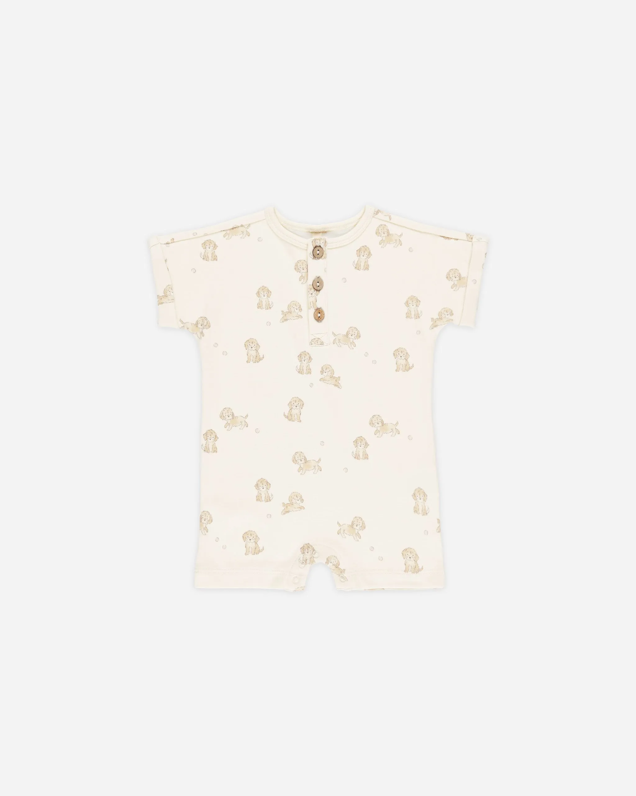 -Short Sleeve One-Piece || Puppies-