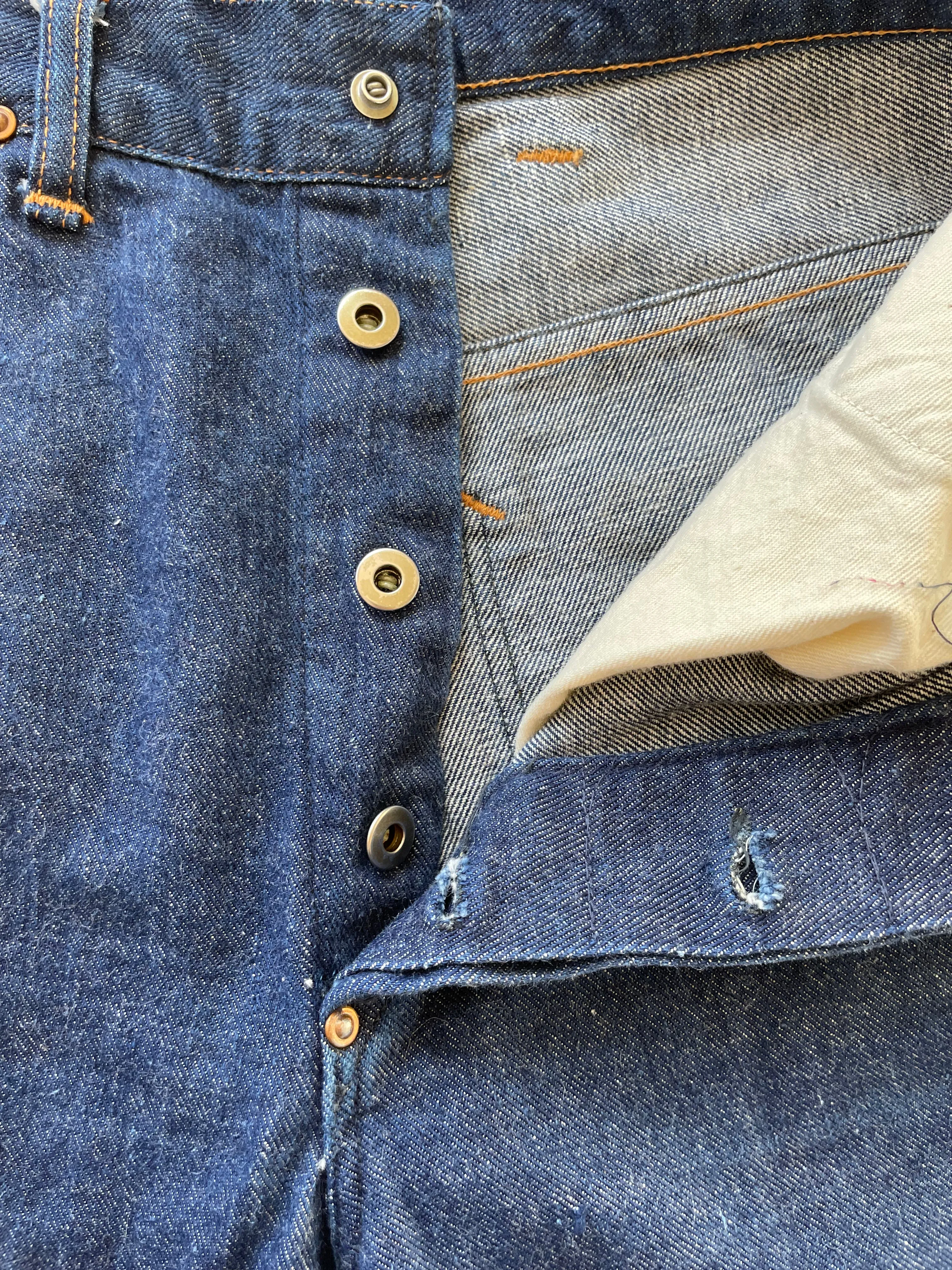 1940s/1950s Crotch Rivet Button Fly Jeans