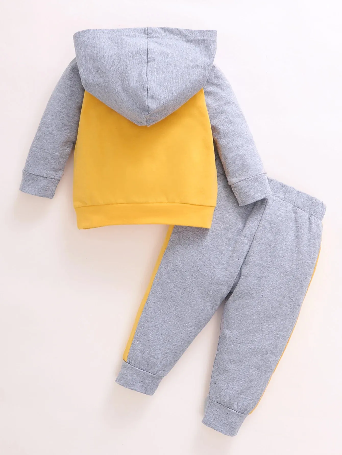 2Pcs Winter  Long Sleeve Hooded Sets For Baby Girls