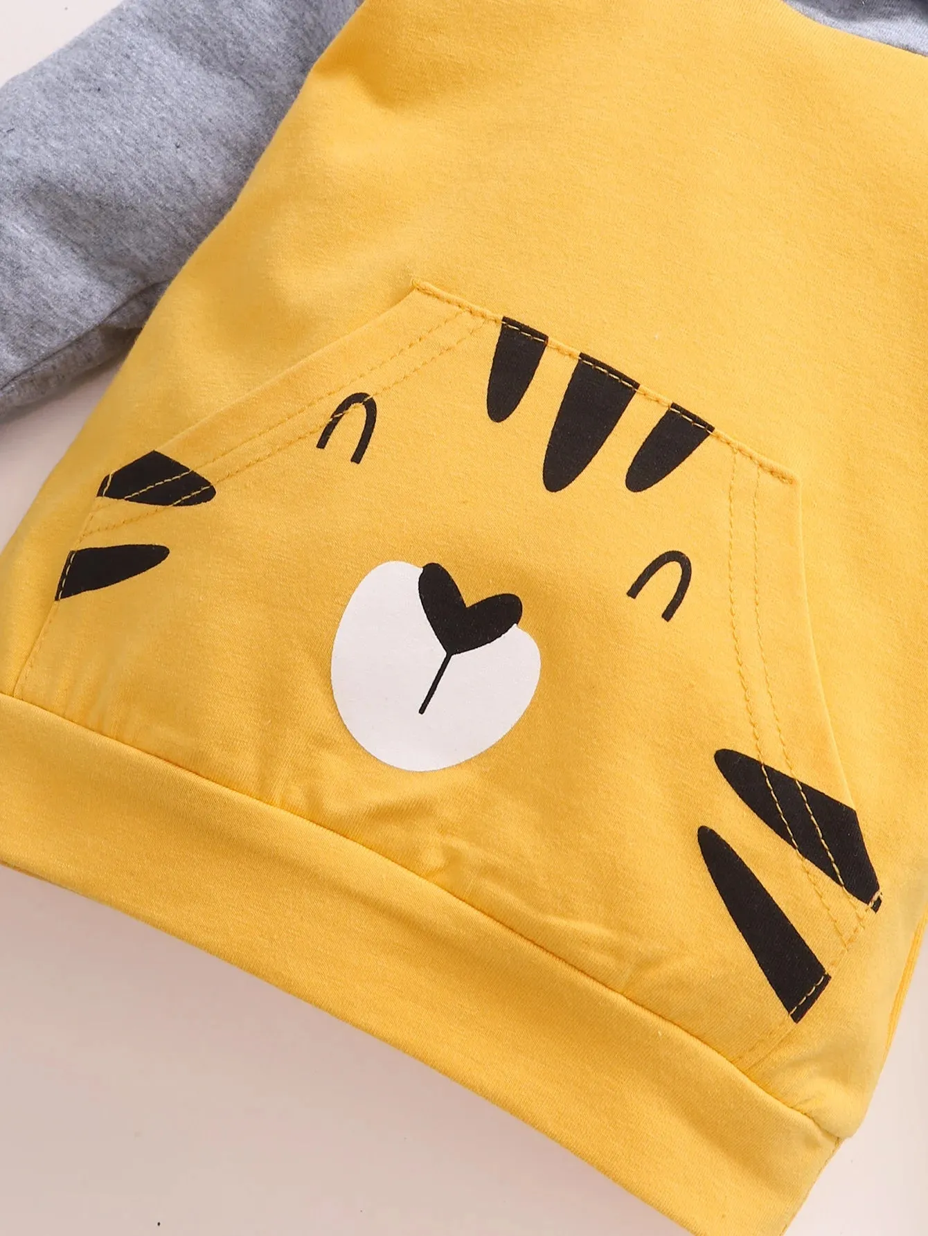 2Pcs Winter  Long Sleeve Hooded Sets For Baby Girls