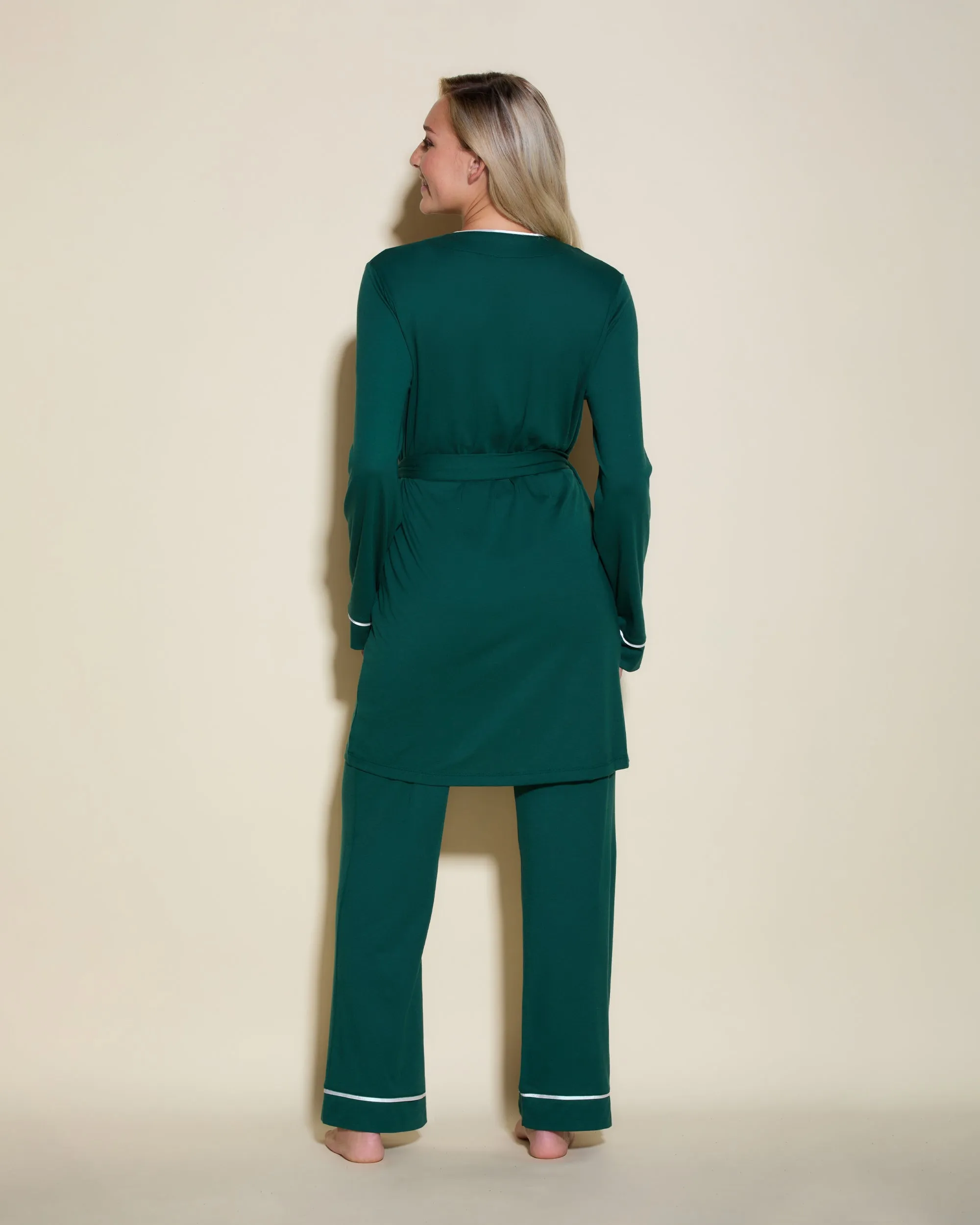 3 Piece Pajama Set With Robe