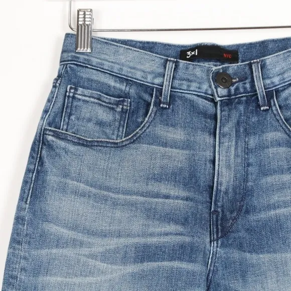 3x1 High Rise Mom Straight Jeans