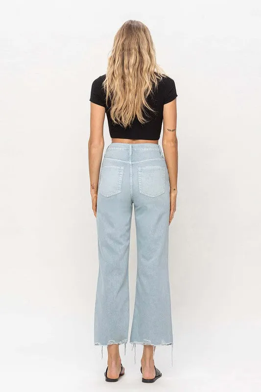 90's VINTAGE CROP FLARE JEANS