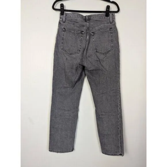 Abercrombie &amp; Fitch the ankle straight ultra high rise jeans size 28 US 6