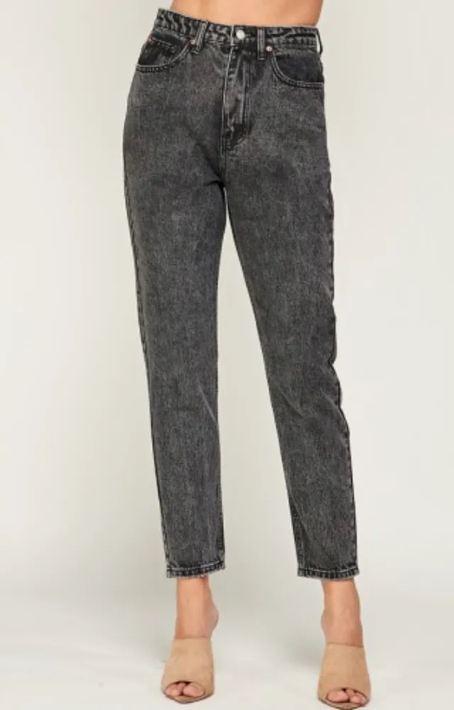 Acid Wash Mom Jeans