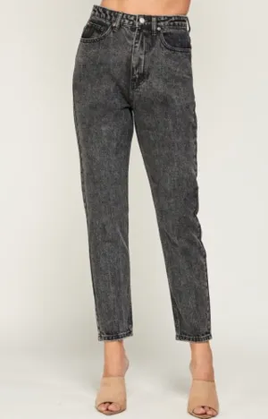 Acid Wash Mom Jeans