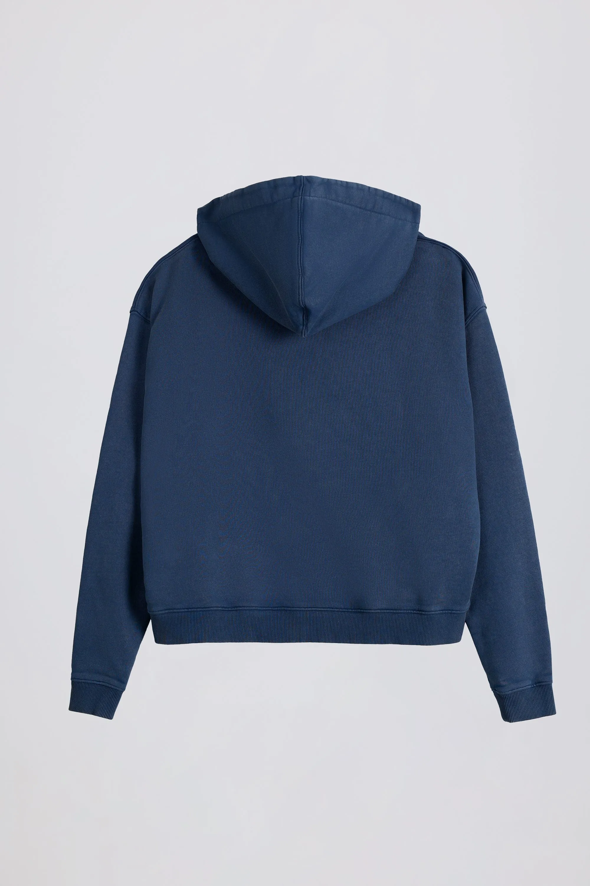 Acid Wash Oversized Hoodie in Blue