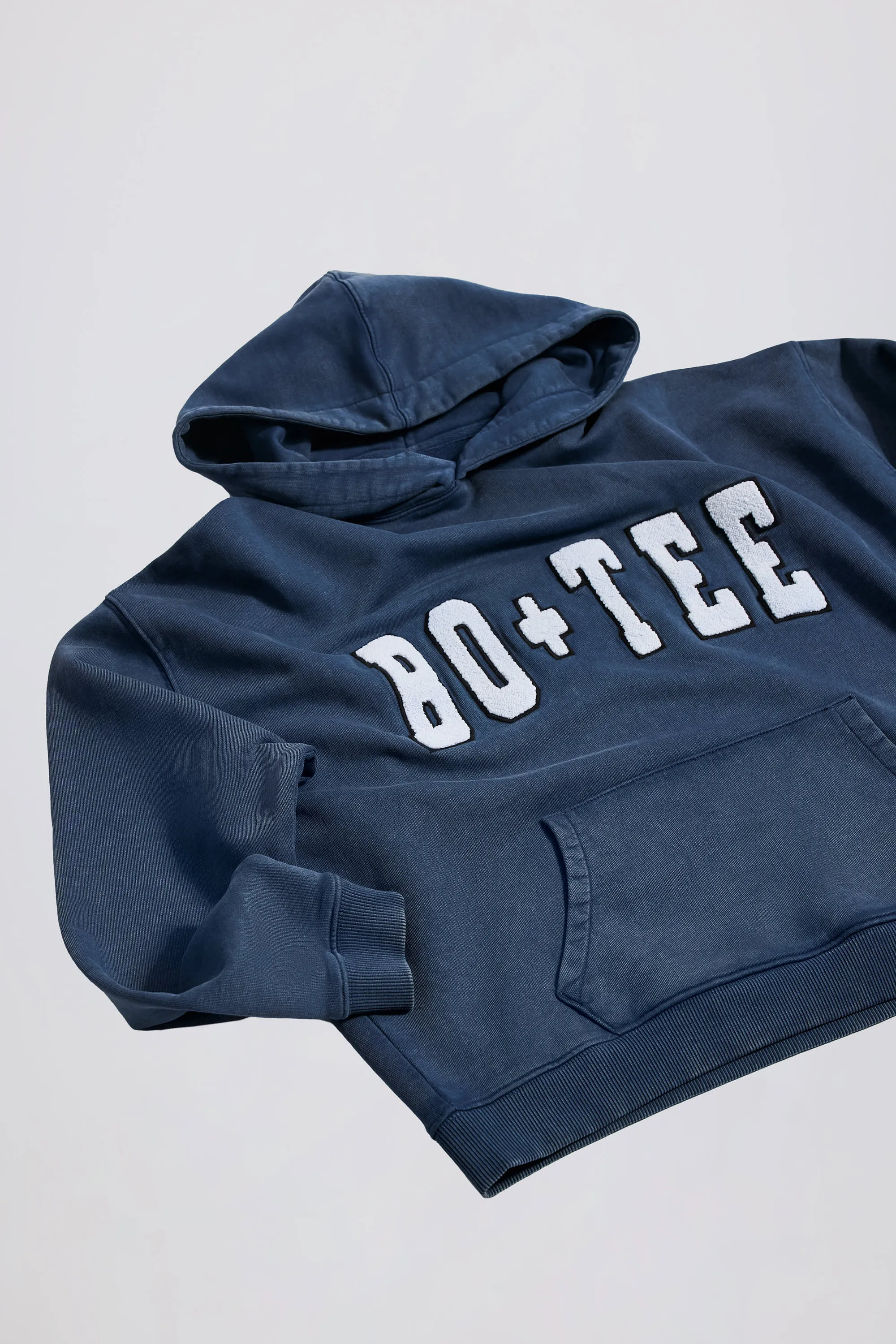 Acid Wash Oversized Hoodie in Blue