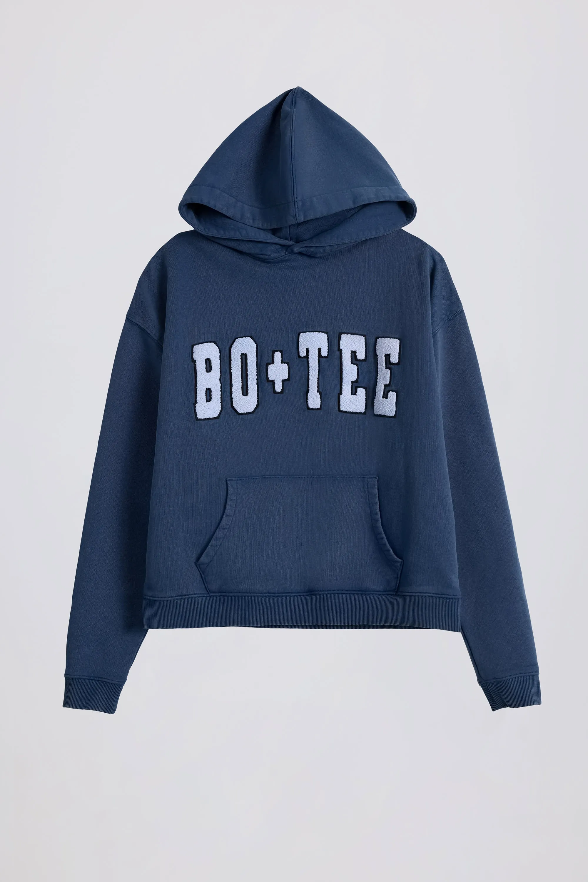 Acid Wash Oversized Hoodie in Blue