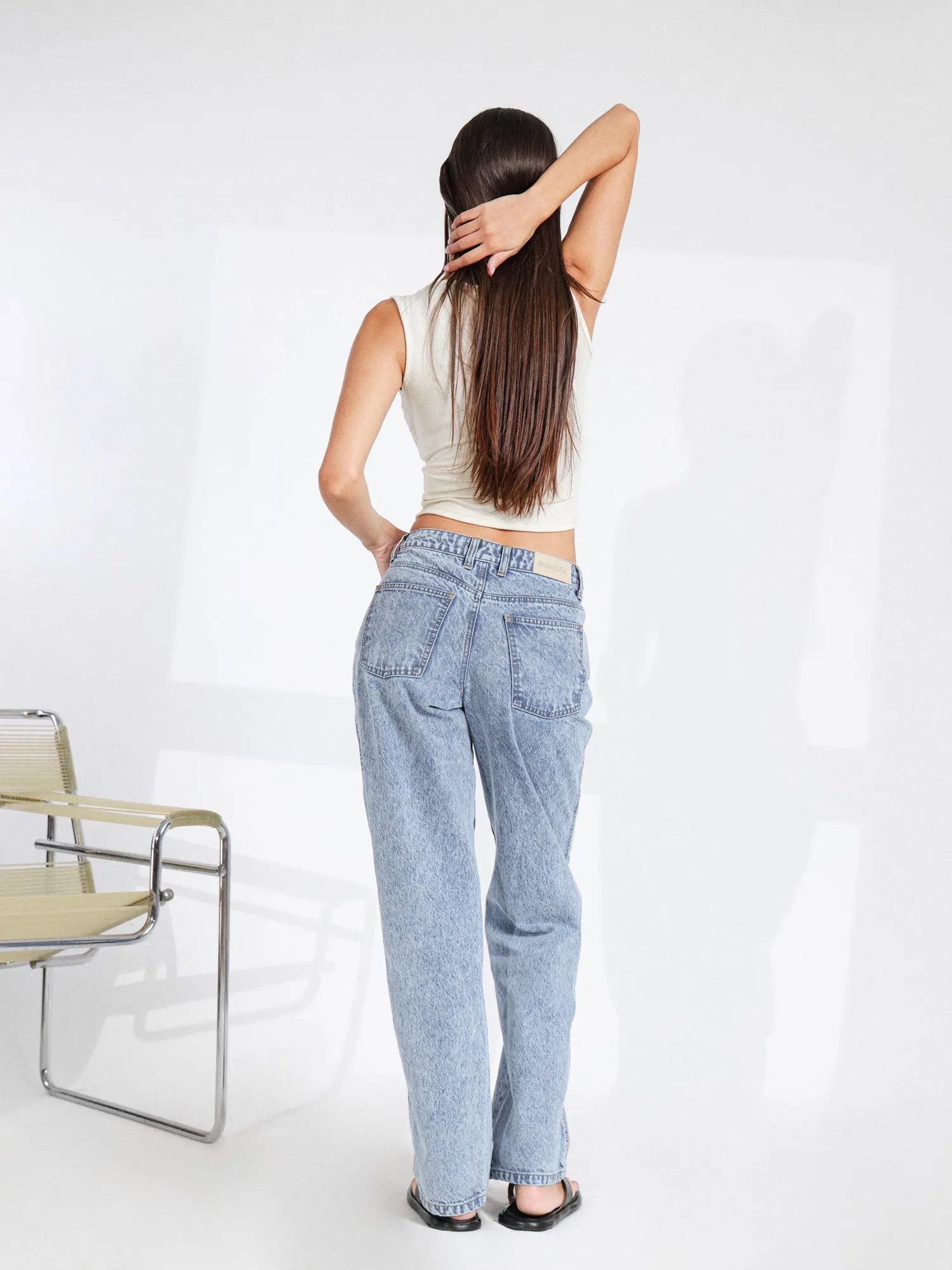 Acid Washed Lowrise Jeans