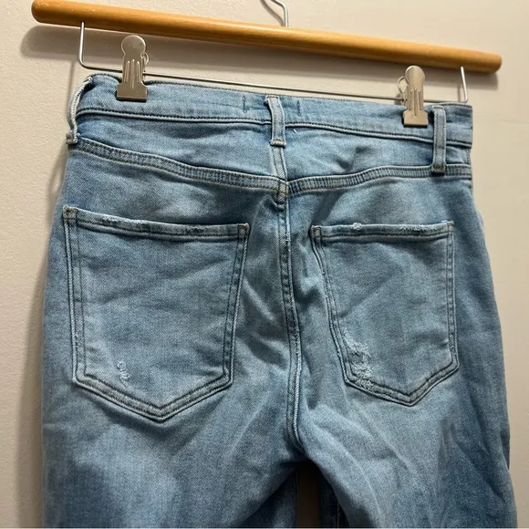 Agolde Sophie Mid Rise Ankle Jeans light wash, size 27