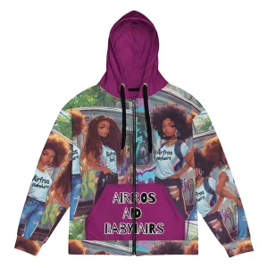 Airfros And Babyhairs Eggplant Grafiti 3 Home Girls Hoodie