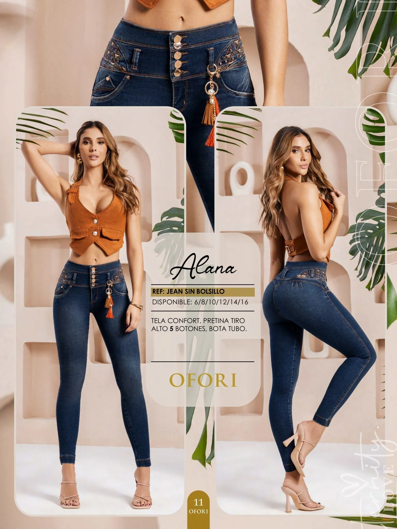 Alana 100% Authentic Colombian Push Up Jeans