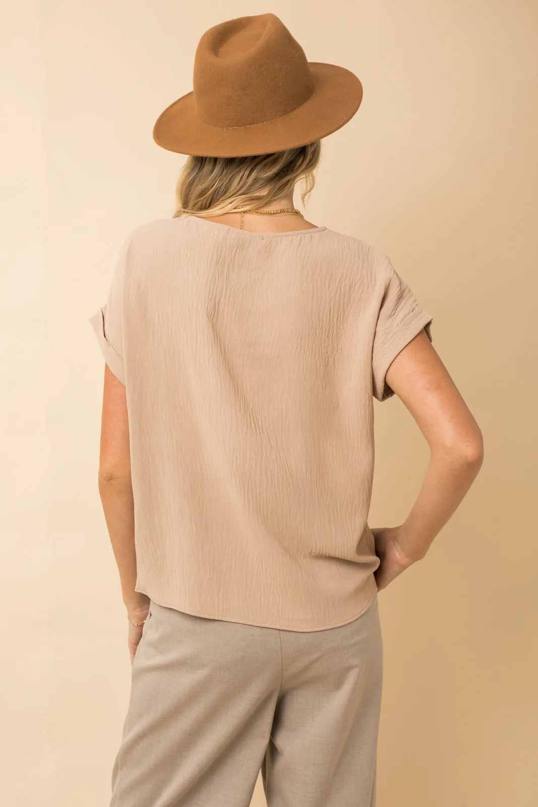 All I Need Roll Up Short Sleeve Top (Assorted)