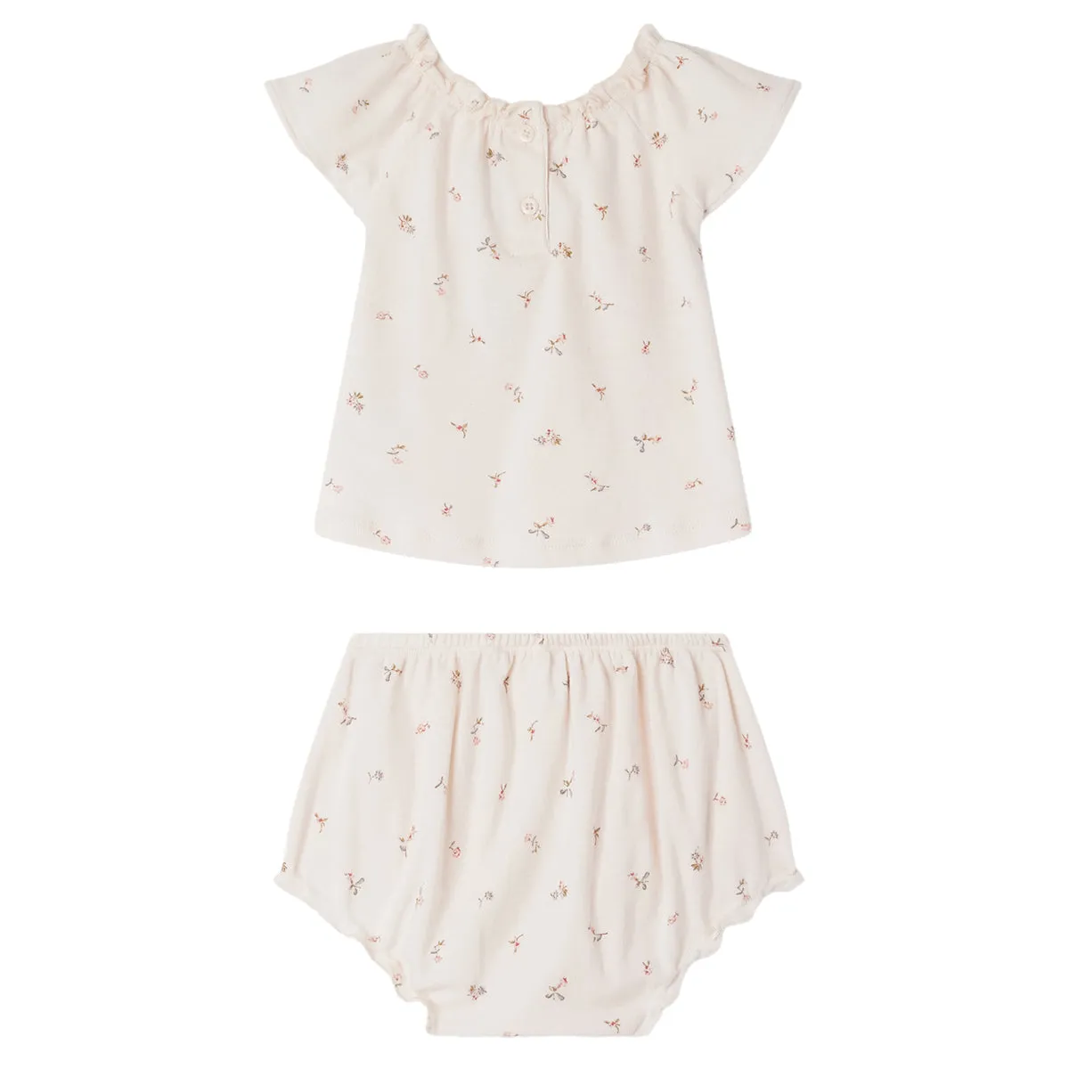 Amissa Light Pink Floral Two Piece Set