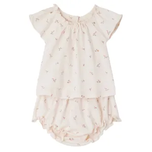 Amissa Light Pink Floral Two Piece Set