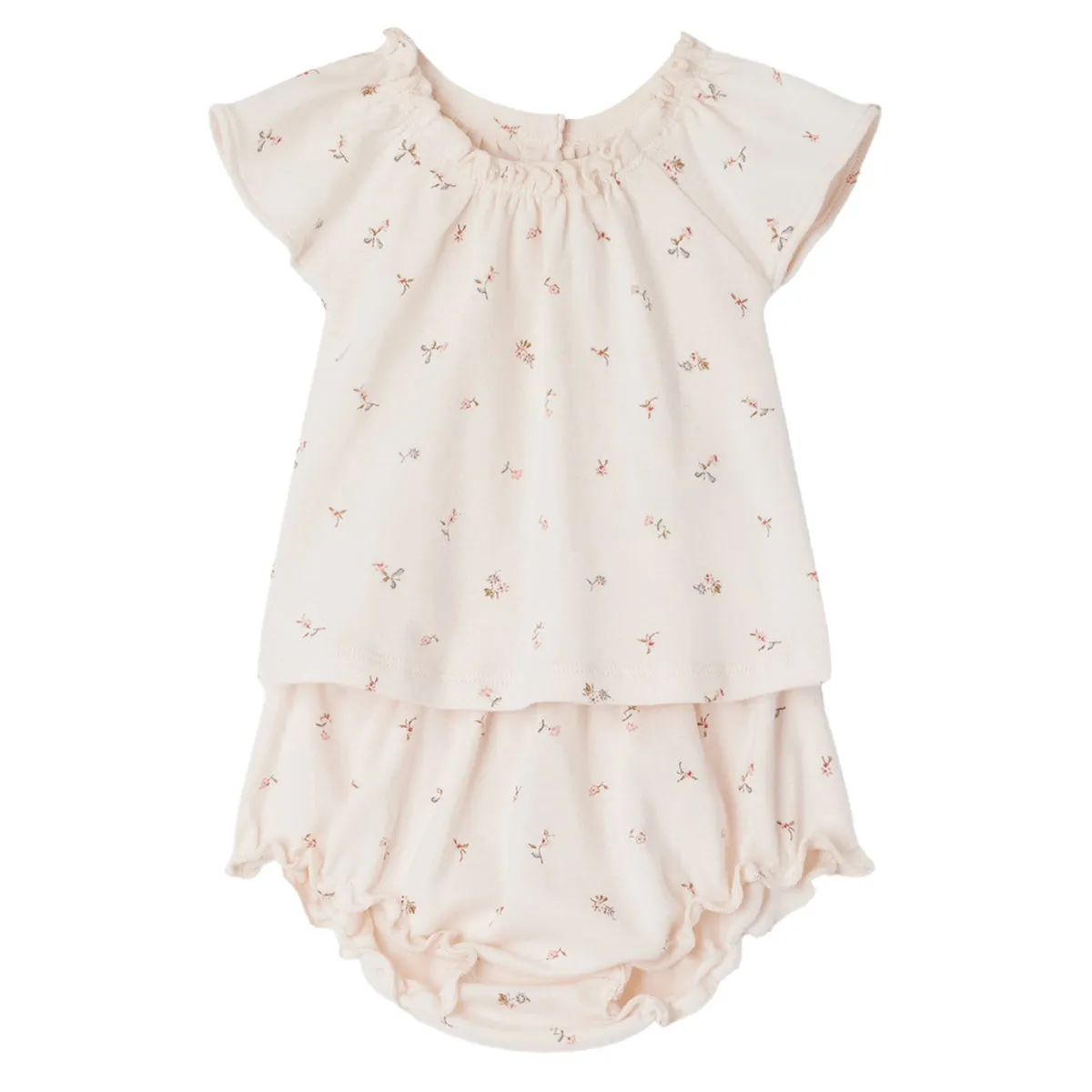 Amissa Light Pink Floral Two Piece Set