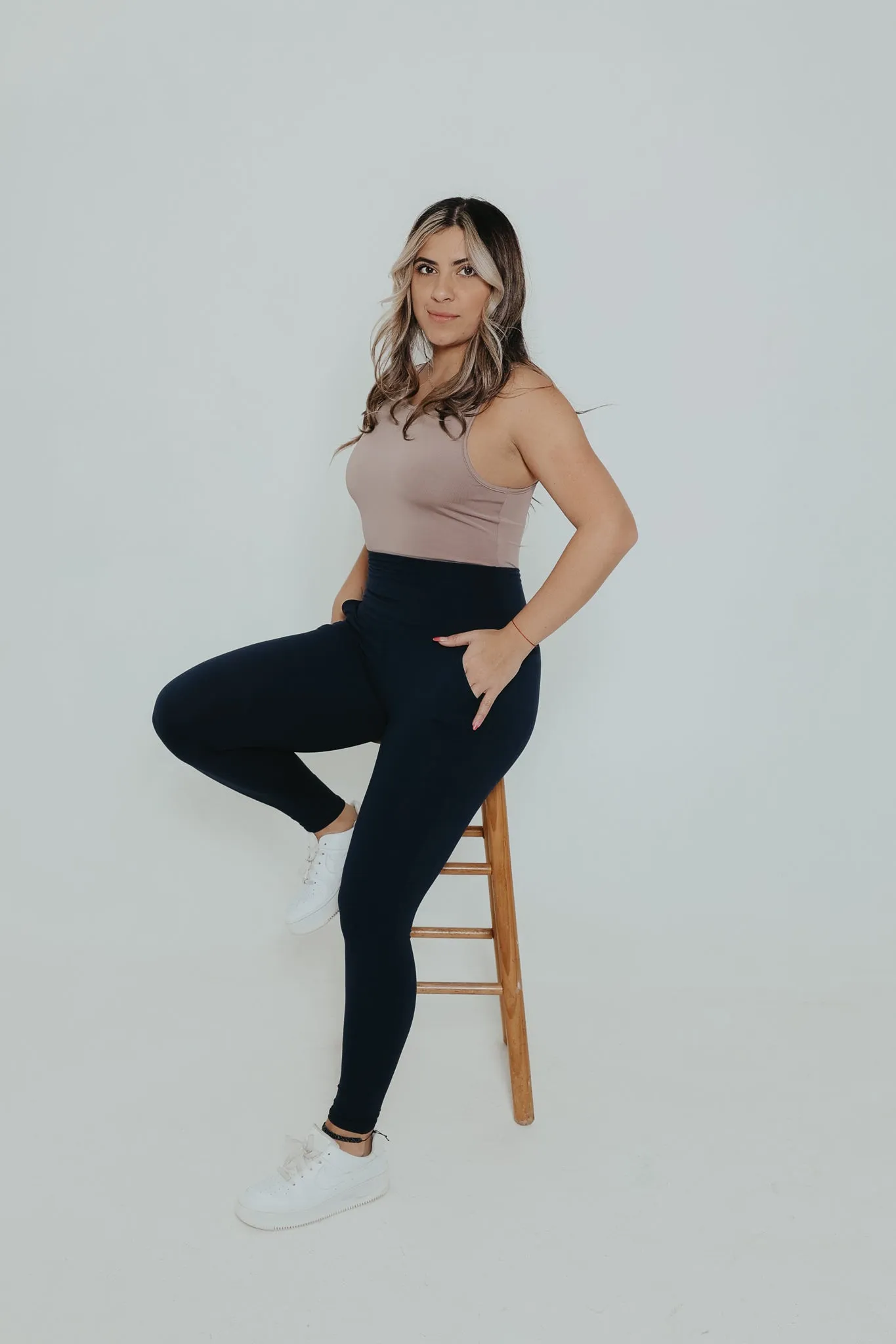 Ann with Pockets- Navy