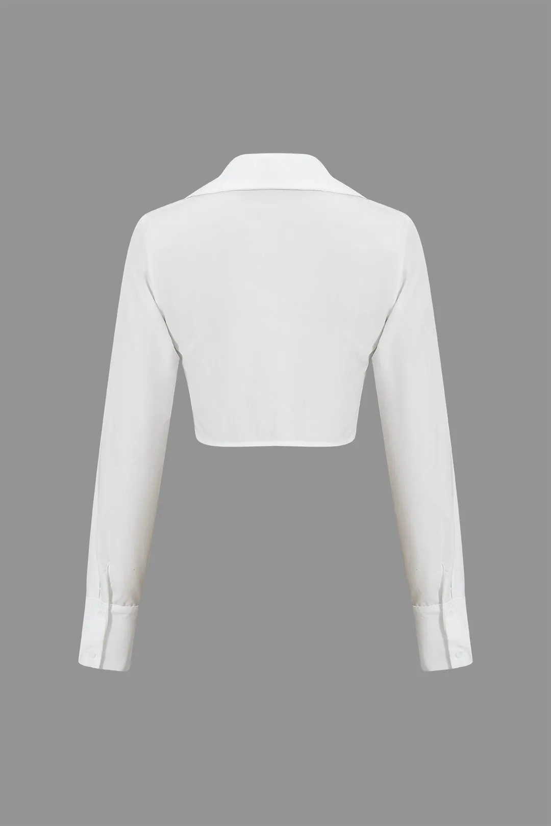 Annabelle - Modern Lace Up Detailing Woman's Long Sleeve Shirt