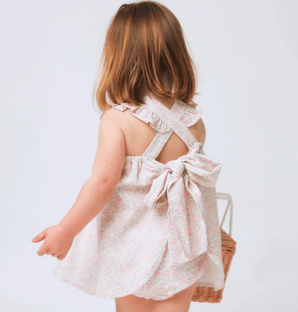 Antique Floral Flutter Tank and Bloomer Set