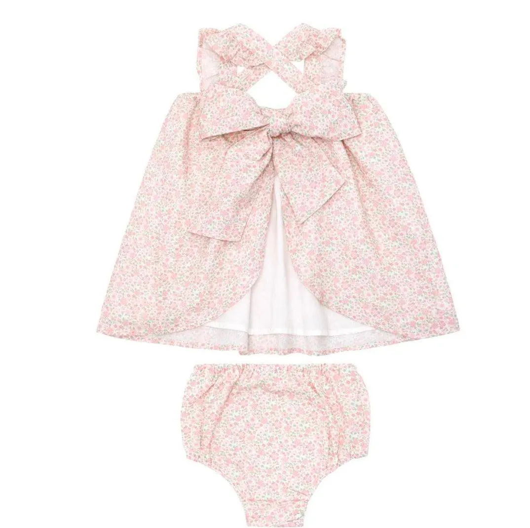 Antique Floral Flutter Tank and Bloomer Set