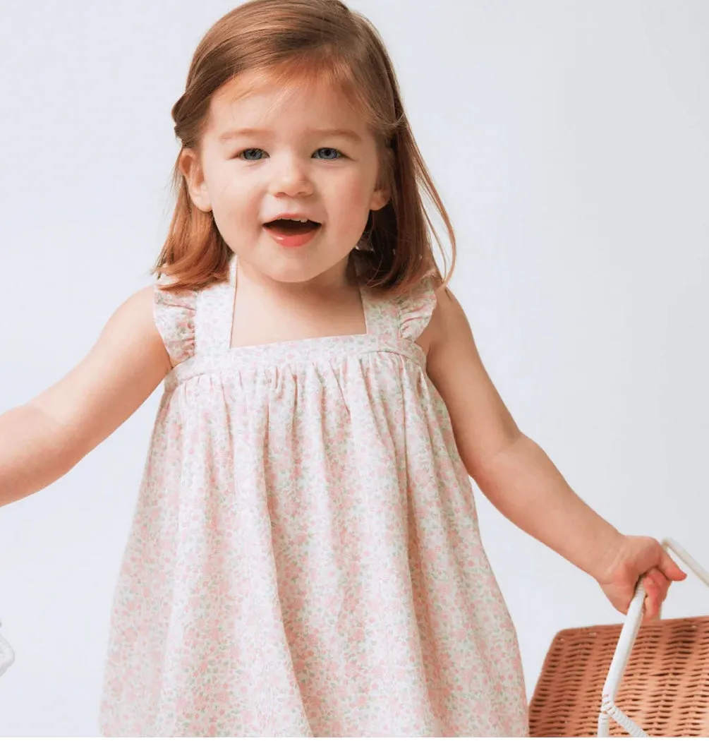 Antique Floral Flutter Tank and Bloomer Set