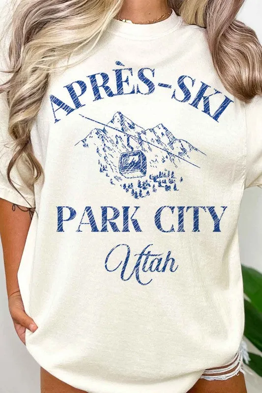 APRES SKI PARK CITY UTAH OVERSIZED TEE