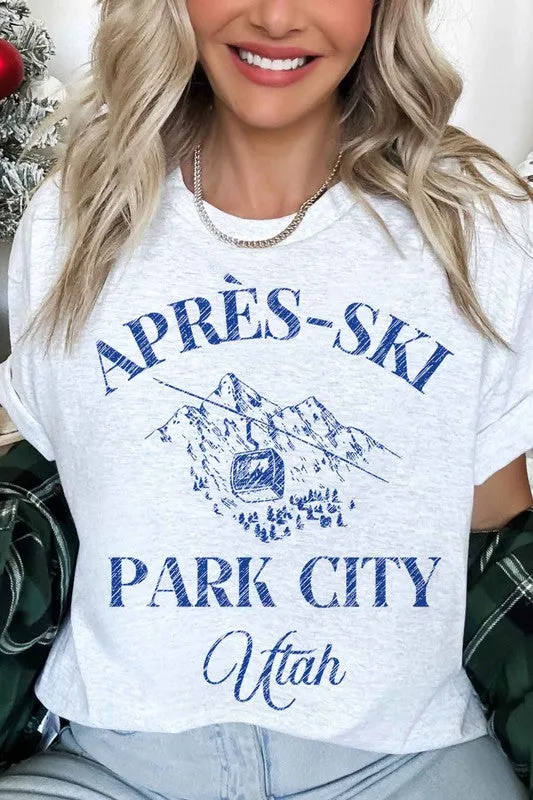 APRES SKI PARK CITY UTAH OVERSIZED TEE