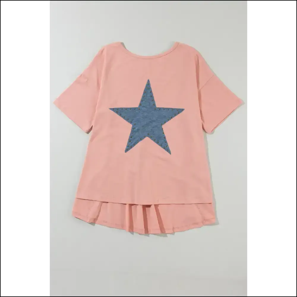 Apricot Pink Star Patch High Low Tee: from Zero to Stargazing Hero ✨ Needful Things