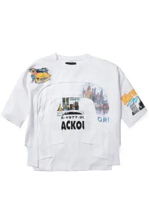 ARCHED COLLAGE SHORT SLEEVE