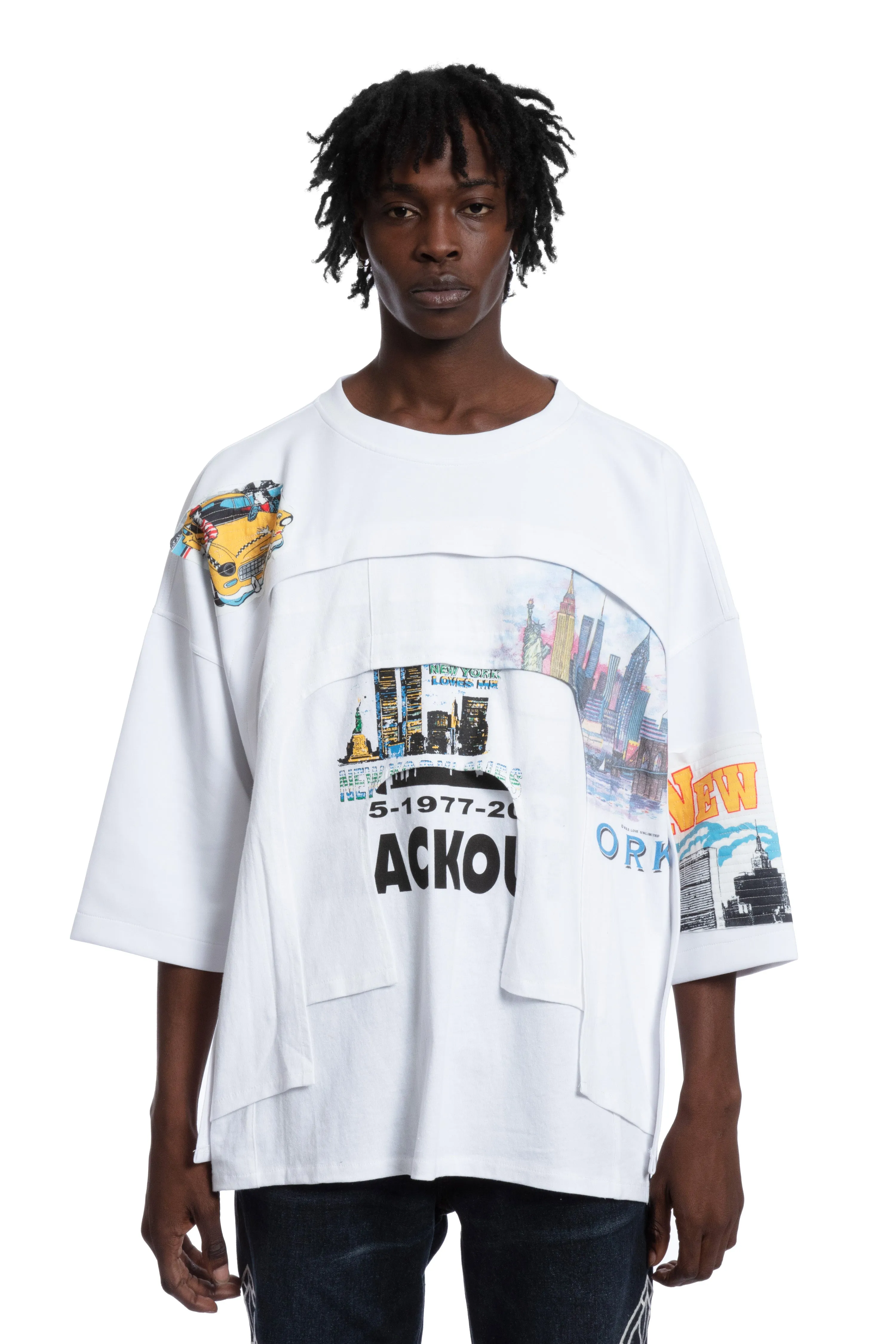 ARCHED COLLAGE SHORT SLEEVE