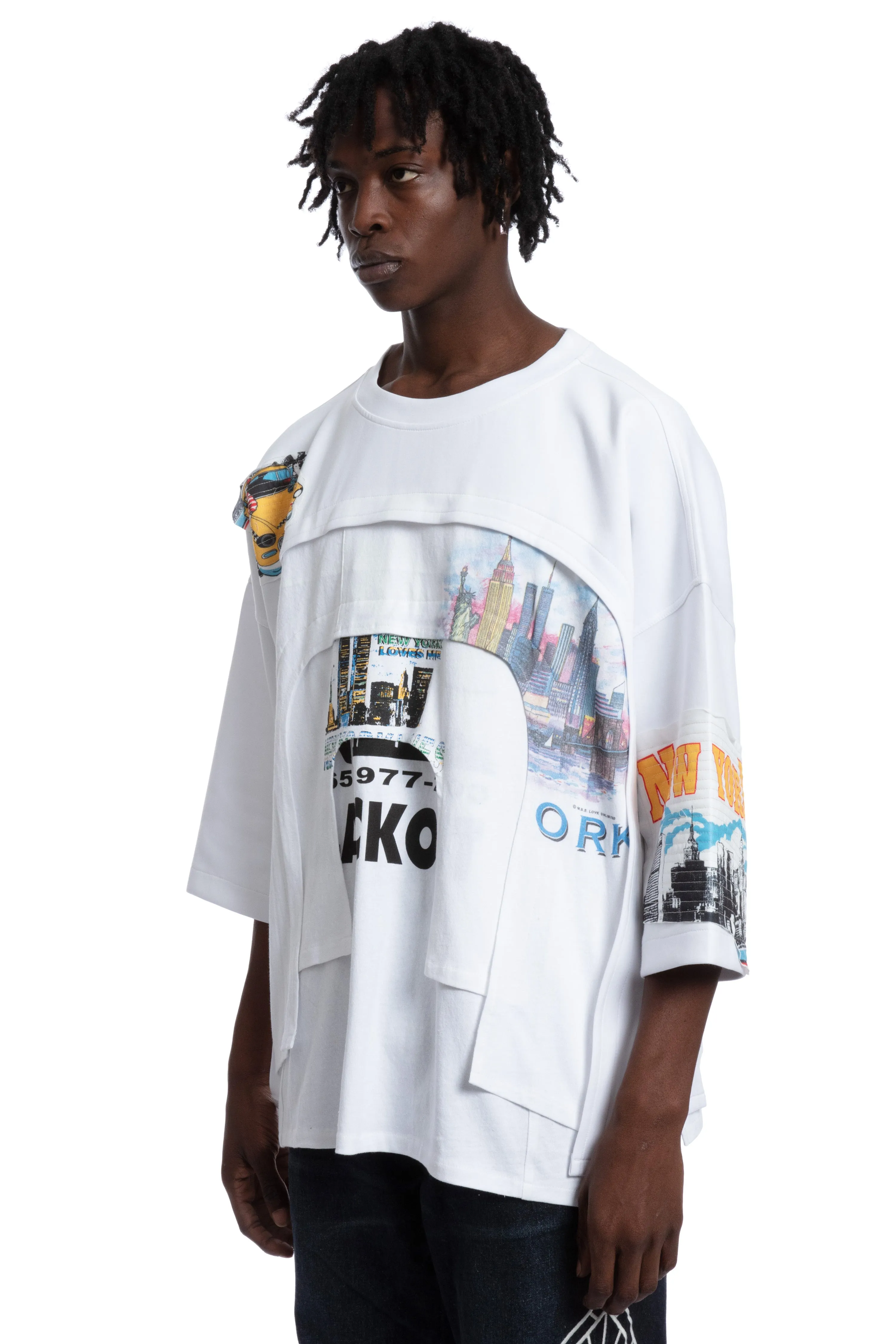 ARCHED COLLAGE SHORT SLEEVE
