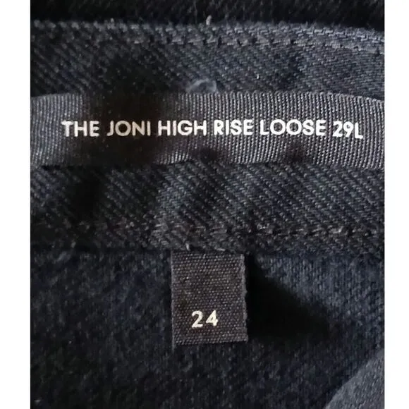 Aritzia Denim Forum Joni Hi Rise Jeans Black Womens 29L