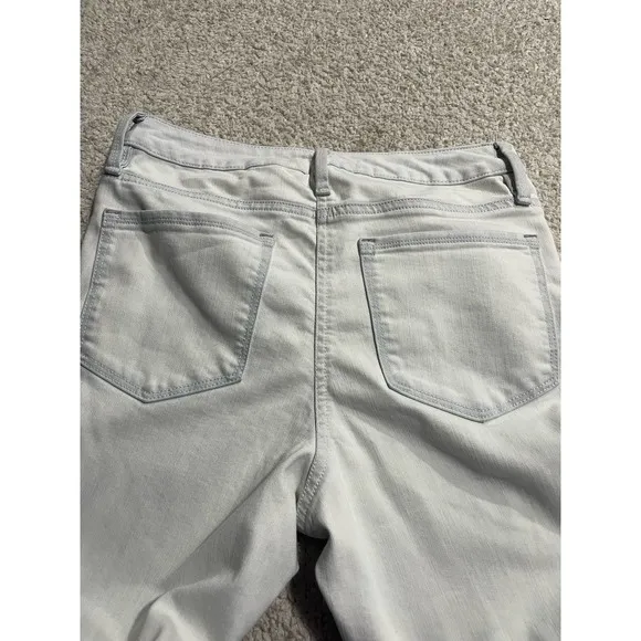 Athleta Women's Size 8 Sculptek High Rise Skinny Jeans white Blue