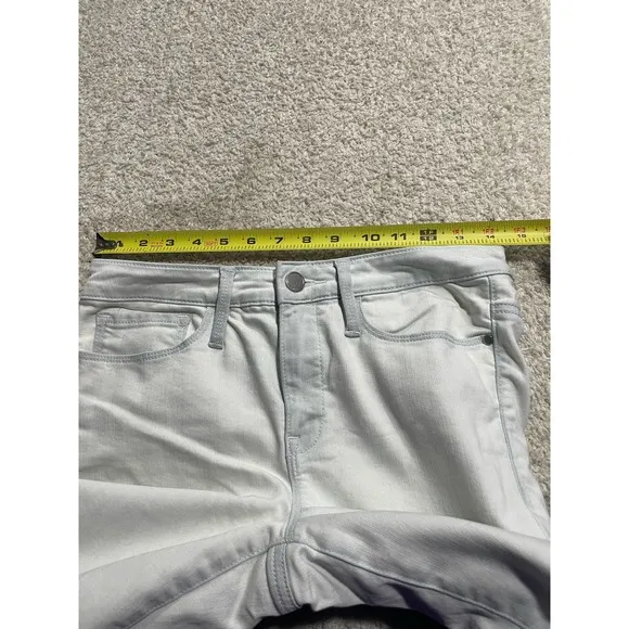 Athleta Women's Size 8 Sculptek High Rise Skinny Jeans white Blue