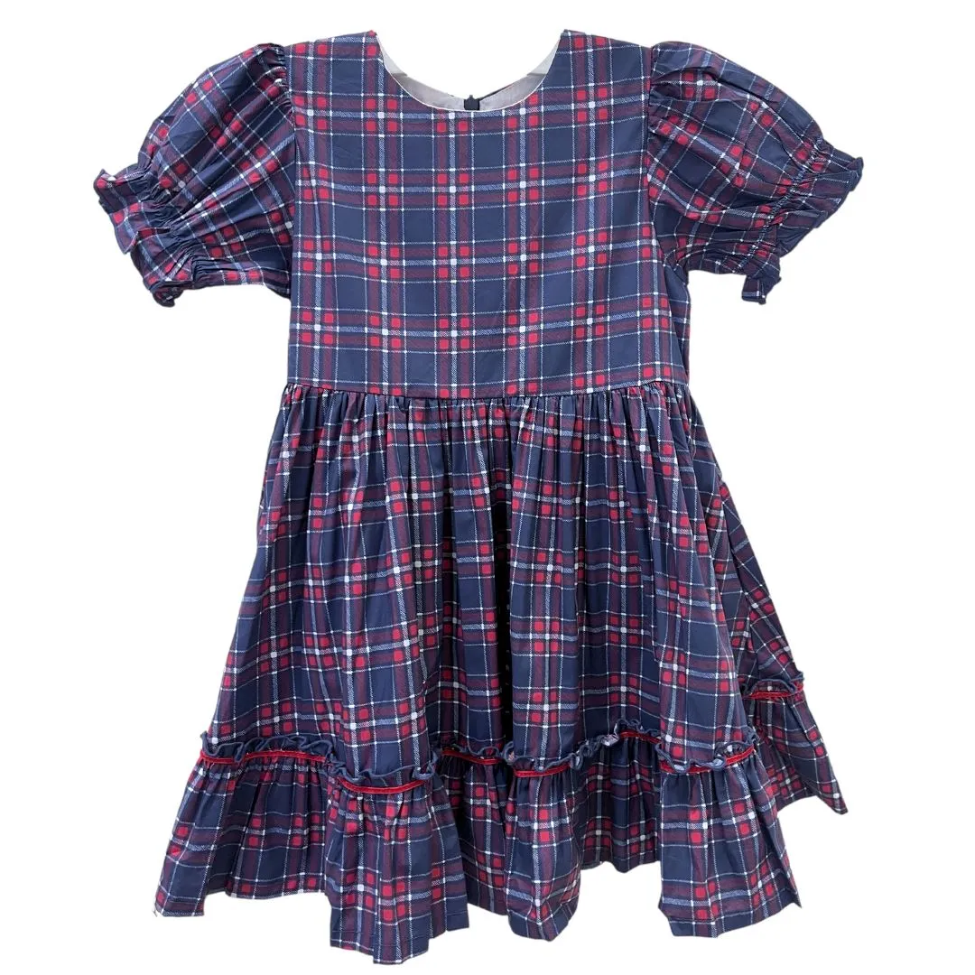 Aura Dress in Holiday Plaid