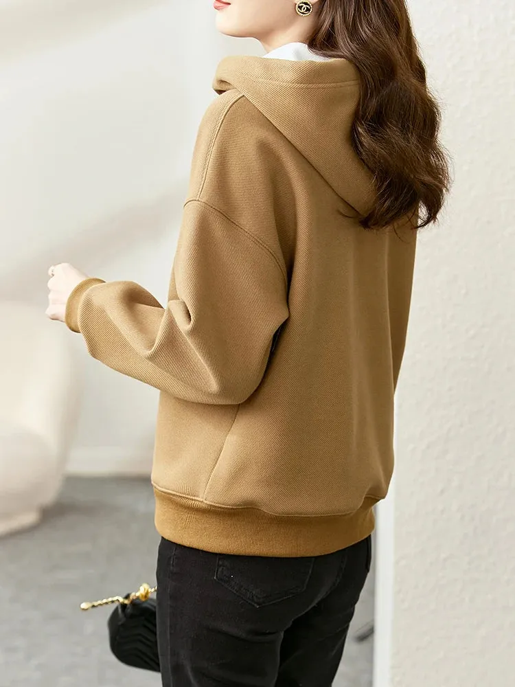 Autumn Checker Hoodie Set for Girls