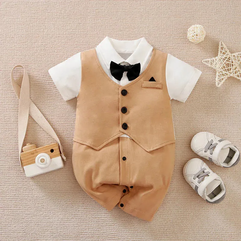Baby Bodysuit - Summer Short Sleeved Newborn Clothes