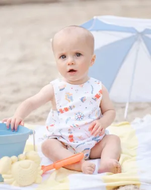 Baby Boy's Nautical Print Romper