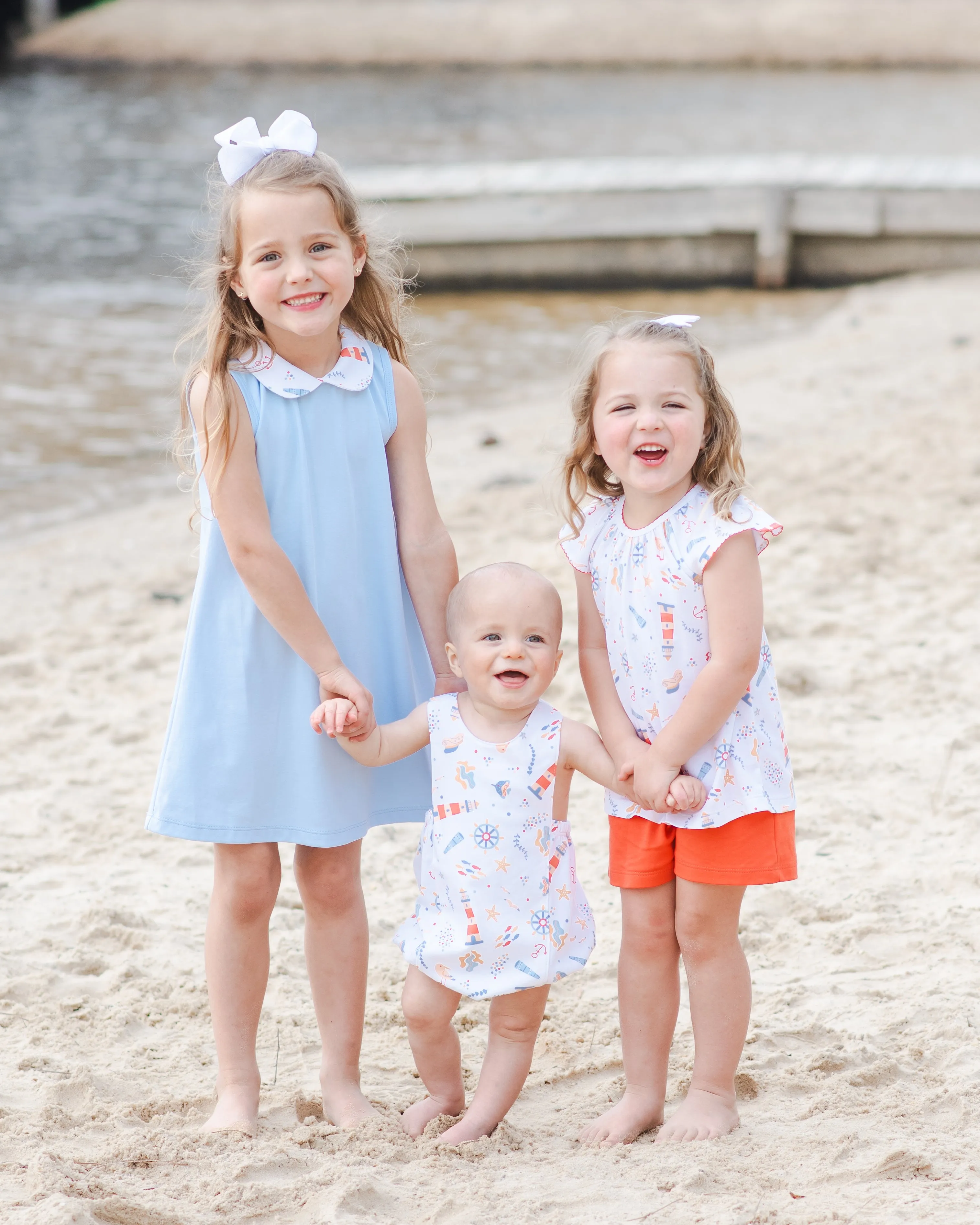 Baby Boy's Nautical Print Romper
