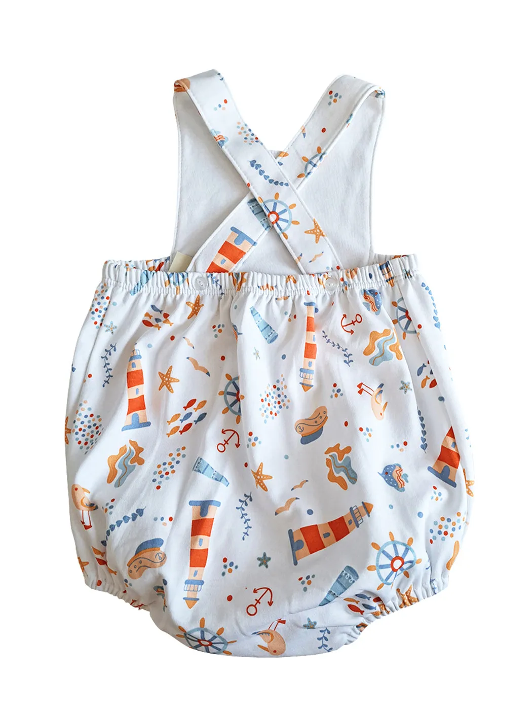 Baby Boy's Nautical Print Romper