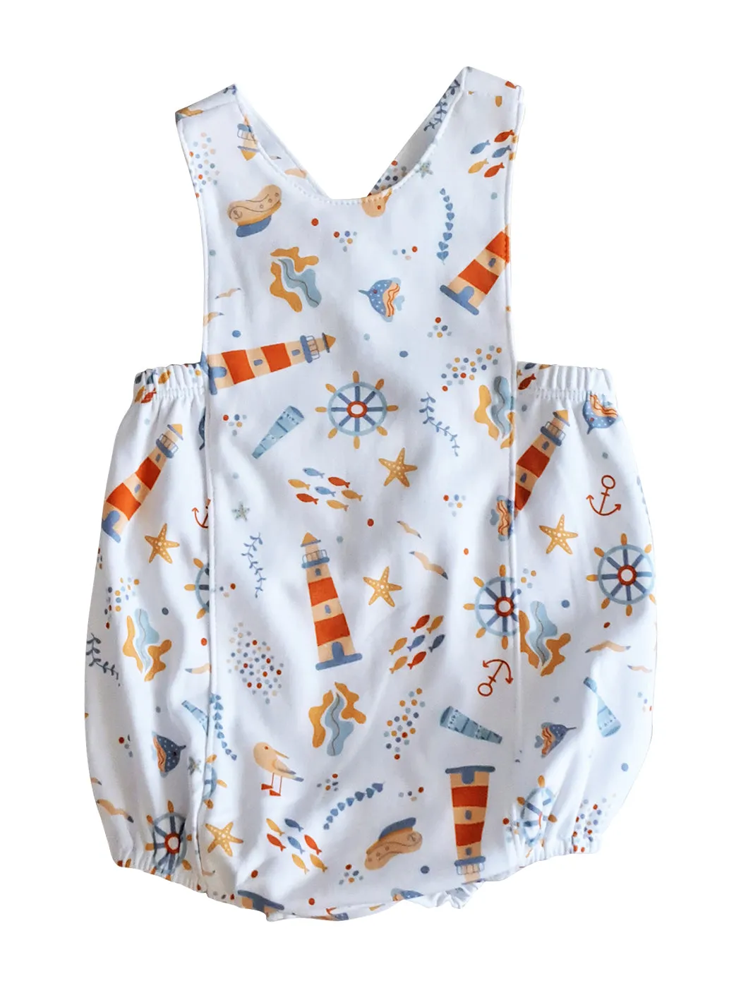 Baby Boy's Nautical Print Romper