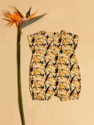 Baby Romper - Tangerine Tropical