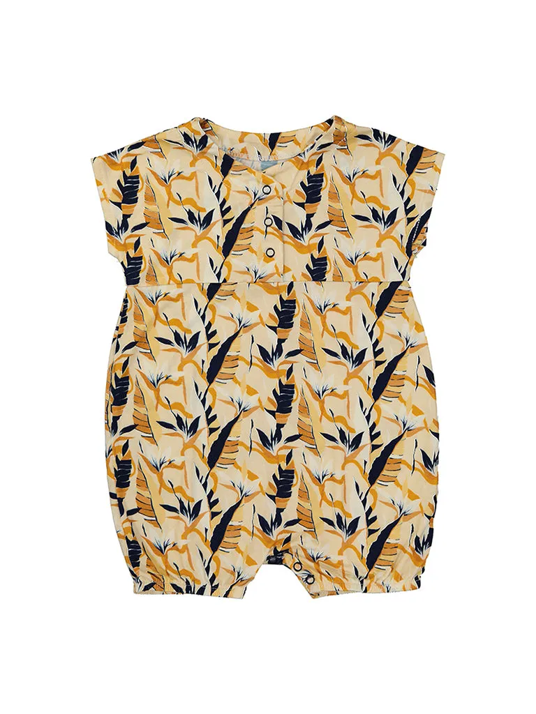 Baby Romper - Tangerine Tropical