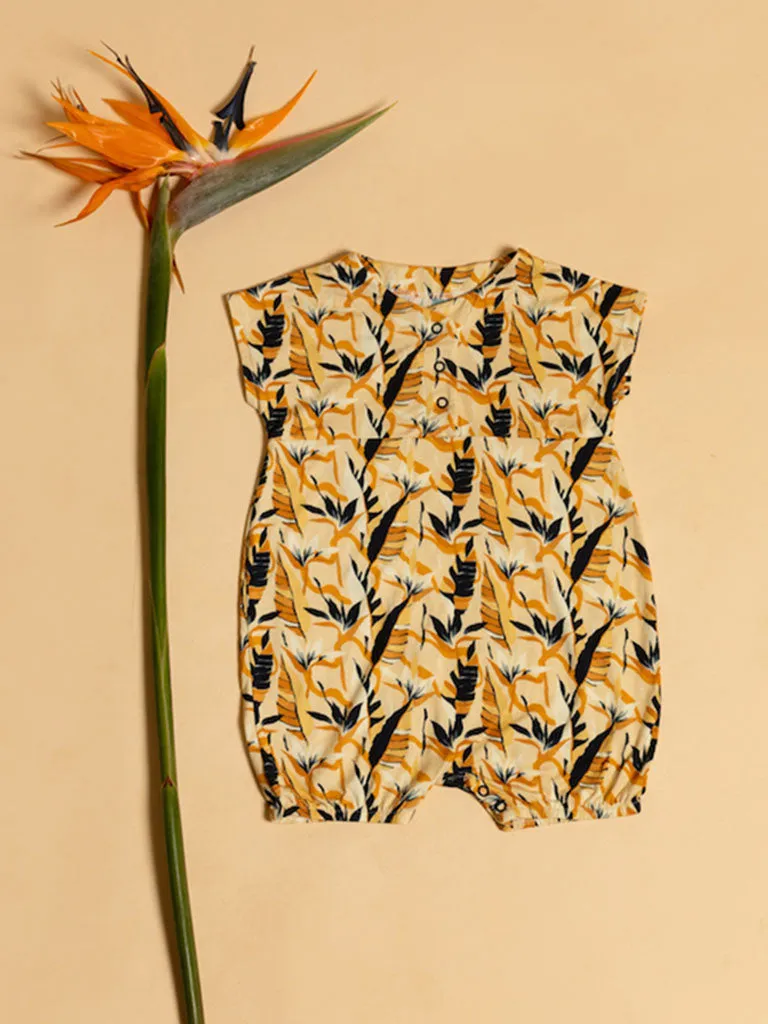 Baby Romper - Tangerine Tropical