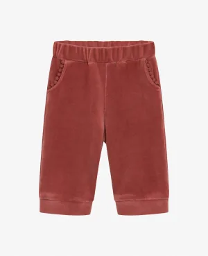 BABY VELVET JERSEY TROUSERS