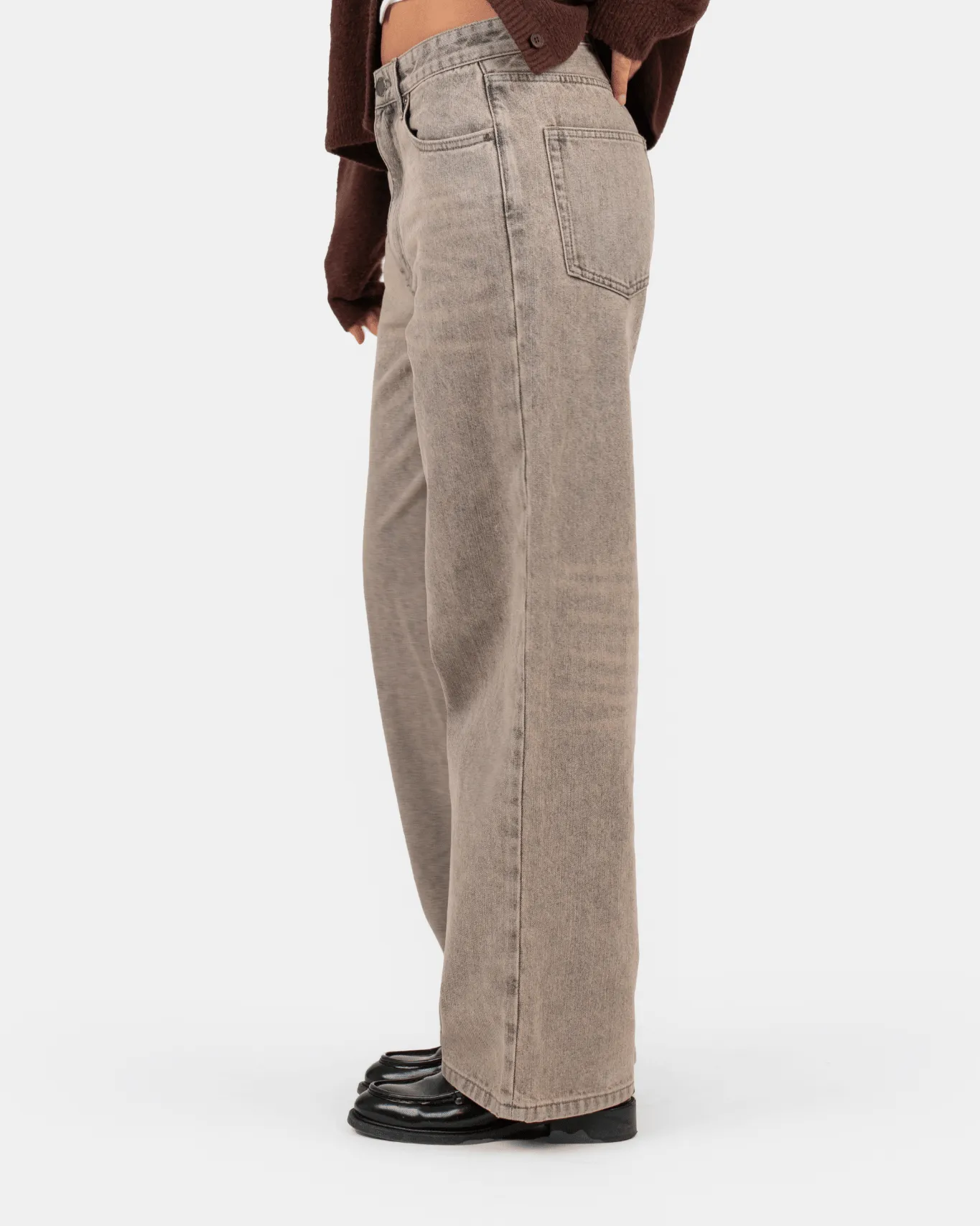 Baggy Denim Jeans Rose Vintage Wash