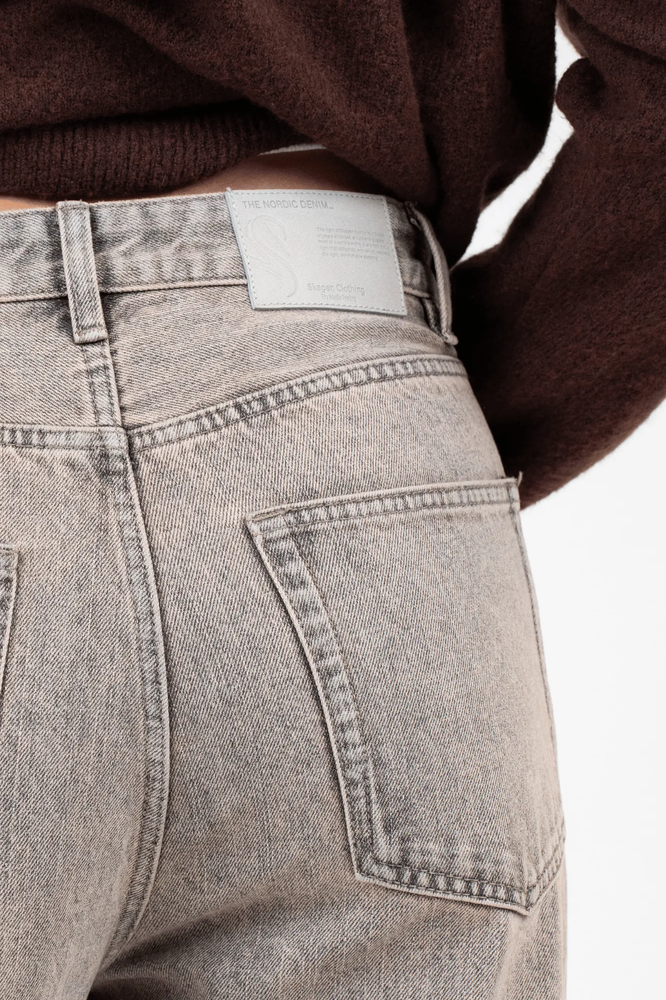 Baggy Denim Jeans Rose Vintage Wash