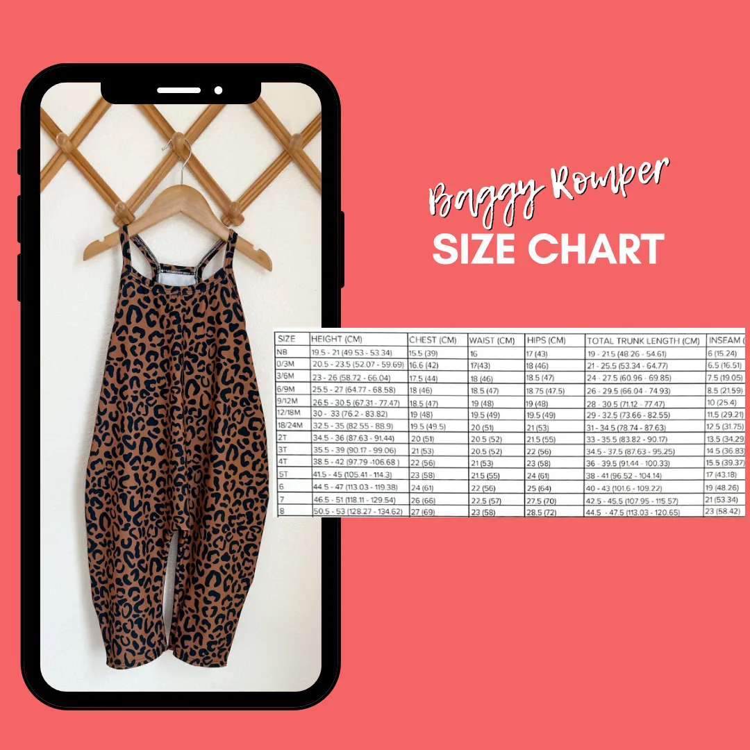 Baggy Romper: Choose your print