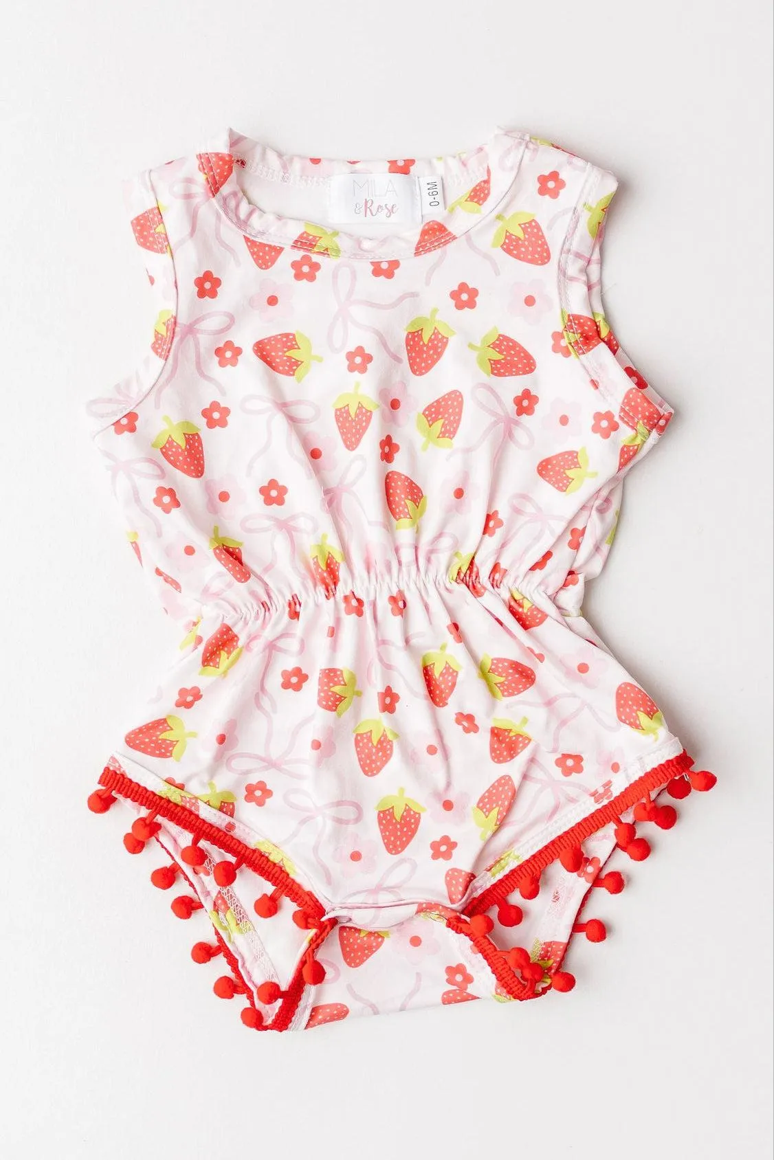 Berry Charming Pom Pom Romper